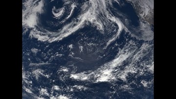 Background video of Earth slowly rotating for 1 Hour.