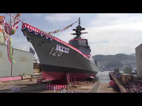 護衛艦　あさひ　しらぬい進水絵葉書 Yahoo!オークション - 海上自衛隊・護衛艦しらぬい進水記念