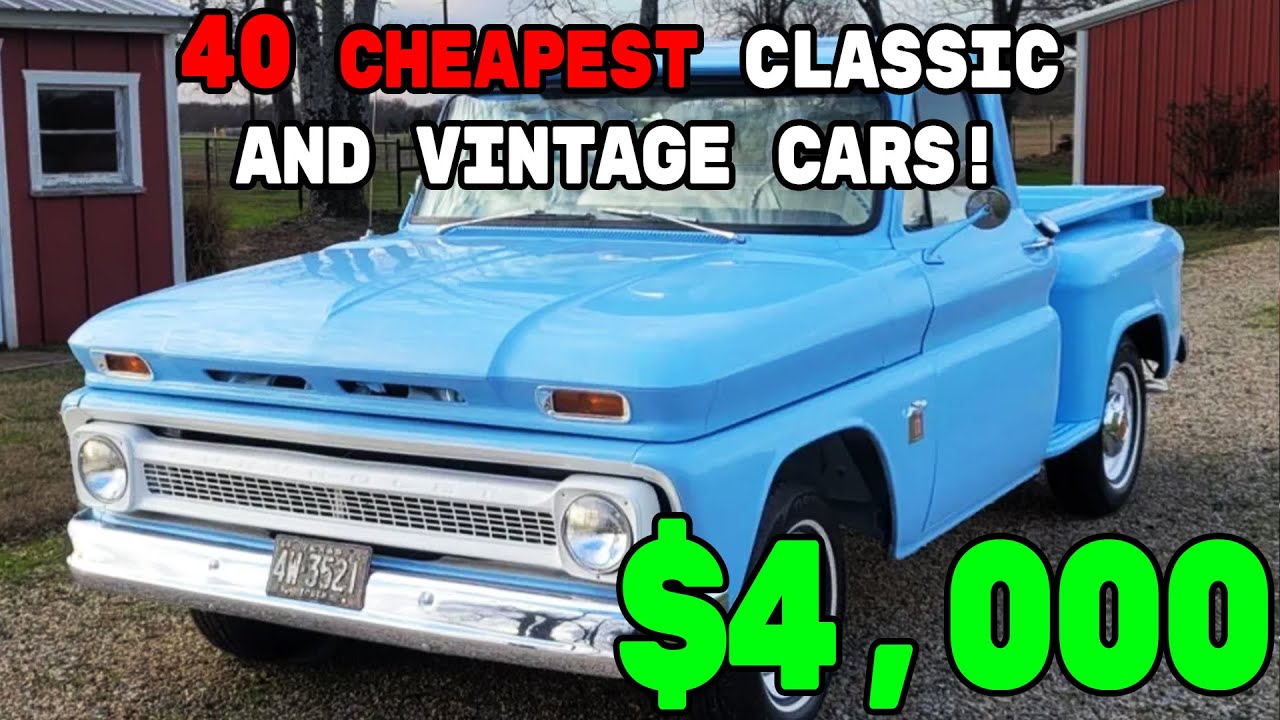 40 Classic Vehicles for Sale Online Now Under 4,000 Links to