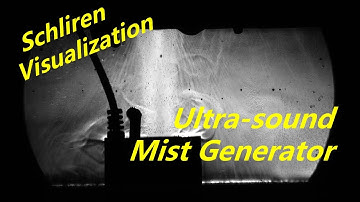 Ultrasound Fog Generator Visualizing Ultrasound in the Water by Schlieren - Mist Generator