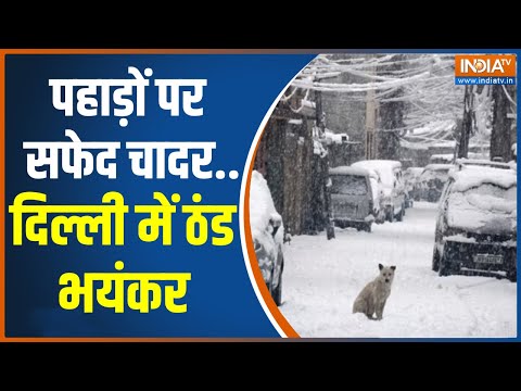 Weather Report : शिमला, नारकंडा, बद्रीनाथ, गंगोत्री में बर्फबारी, श्रीनगर के हाईवे पर आवाजाही ठप