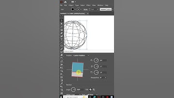 How to Create a 3D Wireframe Globe in Illustrator 🌐 #IllustratorTutorial #AdobeIllustrator #3ddesign