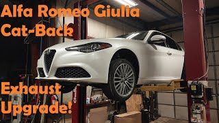 Alfa Romeo Giuila Aftermarket Exhaust Upgrade! Megan Racing Exhaust install and sounds!
