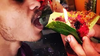 FIRE PAAN - A New Indian Fad Slow Motion Video | Burning Paan | Big Food Zone