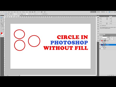 How To Create a Circle in Photoshop Without Fill