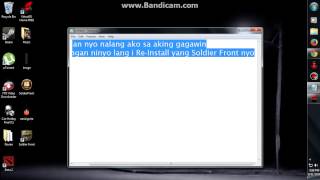 How to Solve Soldier Front Connection Error. FILIPINO Version.