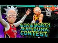 RICK AND MORTY Season 4 SLAM DUNK CONTEST.. DOUBLE ELBOW DUNK?!