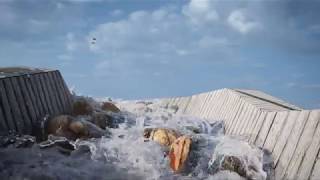 White Water Sim in blender