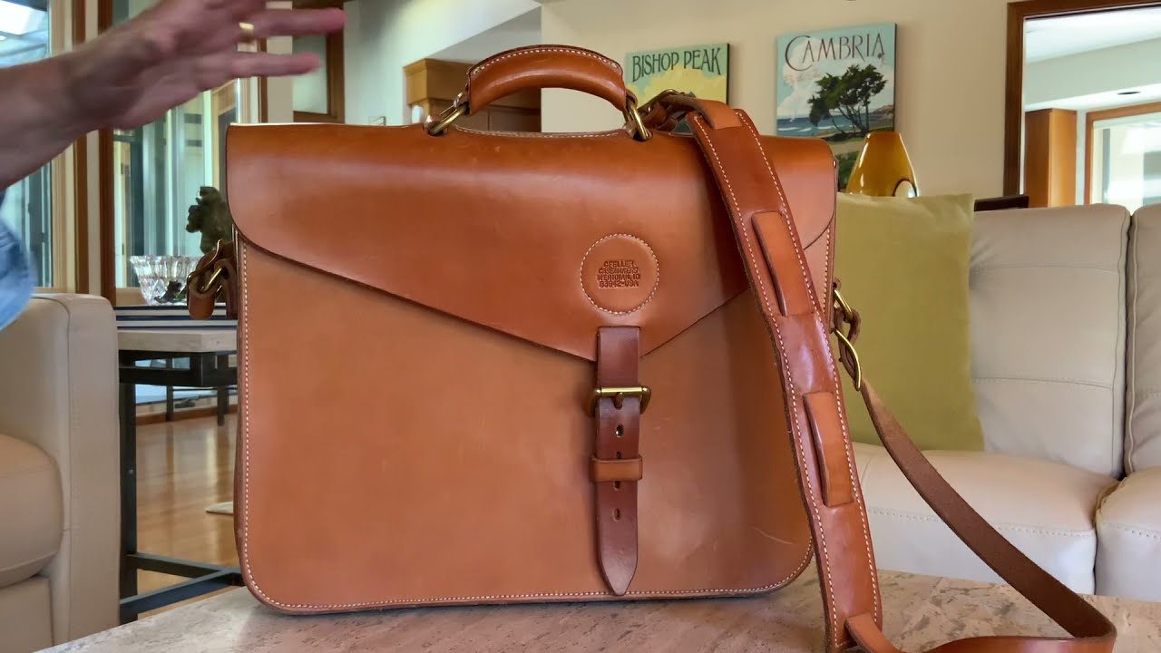 The Diamond Creek Satchel by Gfeller Casemakers, of Marsing ID