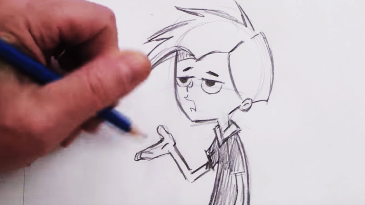 How To Draw A Funny Cartoon Pencil - Easy step-by-step art lesson