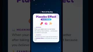 Placebo Effect Explained in 60 Seconds 🧠💊 | English Vocabulary | Story-Nix #shorts #placebo