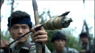 The hunter makes powerful artillery bullets with arrow, and the Japanese are blown up directly.