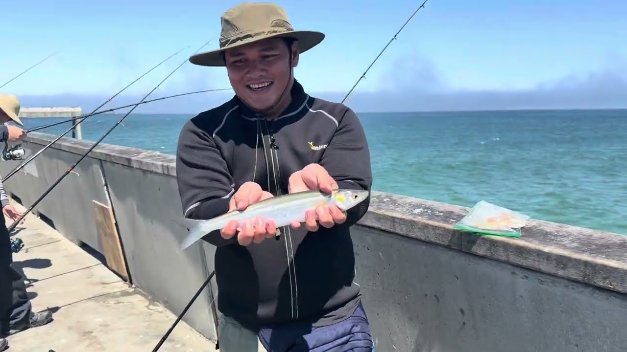 Catching EVERYTHING at Pacifica Pier – Striped Bass, Perch & Jacksmelt!