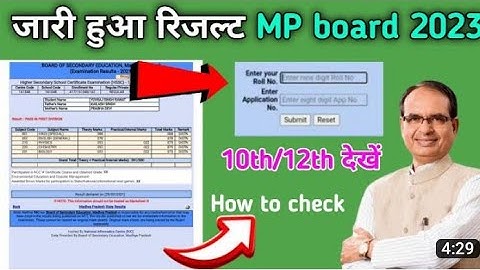 MP BOARD RESULT OUT 2023 ll कैसे चेक करें ll MP BOARD RESULT DATE Out ll MP Result 2023 ll
