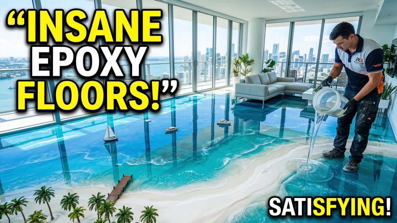 40 Insane Epoxy Floors in 60 Minutes | Ultimate Luxury Flooring Compilation