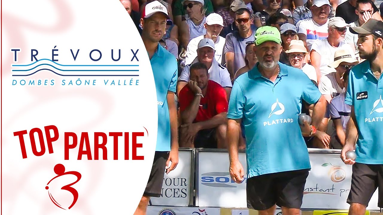 Miniature : TOP 👍Demi-finale ROCHER vs MALLET : Supranational à pétanque triplette de Trévoux 2025 - FR/EN