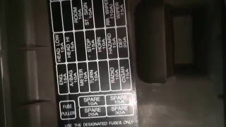 2002 Kia Sportage Fuse Box Location Youtube