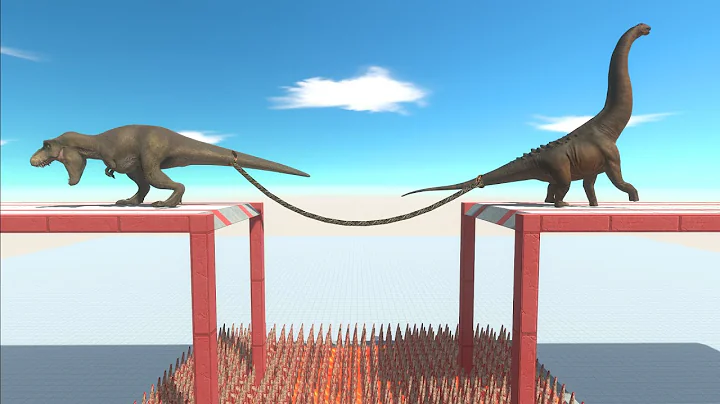 Carnivorous Dinosaurs and Herbivores Dinosaurs Battle in Tug of war - Animal Revolt Battle Simulator - DayDayNews