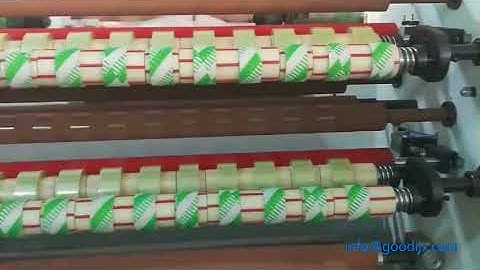 211 high quality bopp transparent/super clear tape rewinder slitter machinery