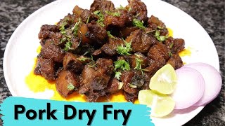 Pork dry fry || Homemade Easy and tasty Pork fry