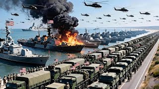 Today! 32,400 US mercenaries arriving in the Strait of Hormuz were brutally attacked by Russia.
