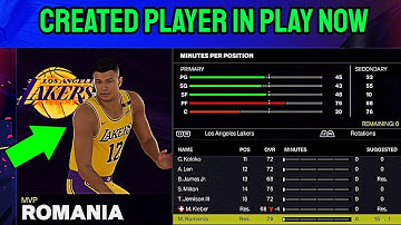 Hoe speel je met een aangemaakte speler in de SPEEL NU-modus in NBA 2k25?
