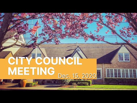 Council Meeting - Dec 15, 2020
