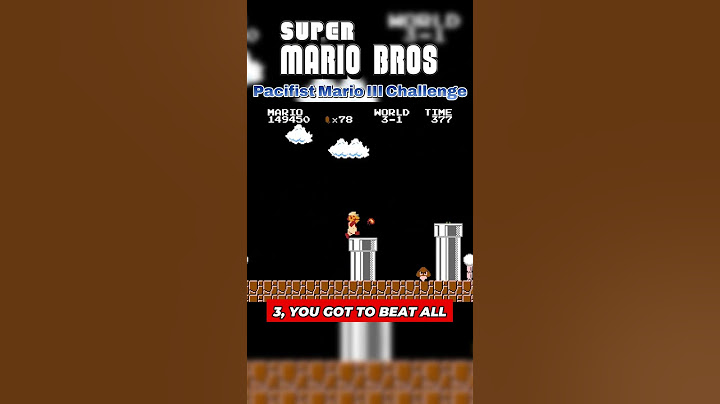 Pacifist Mario Challenge – World 3 No Kills!  #retrogaming #nintendo #retro
