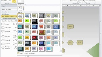 Visio 2010: Themes add color and visual effects to your diagrams