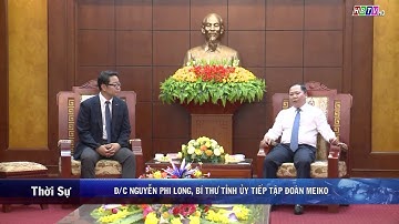 Đ/c Nguyễn Phi Long UVDK BCH TU, Bí thư tỉnh uỷ Hoà Bình tiếp Tập đoàn Meiko
