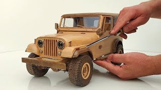 Wooden Car Model - Jeep