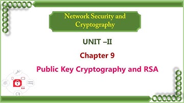NS - Unit II - Public Key Cryptography