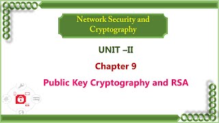 NS - Unit II - Public Key Cryptography