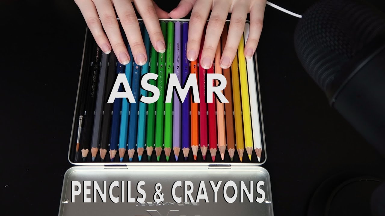 ASMR Pencils & Crayons Sounds | No Talking | Chloë Jeanne ASMR