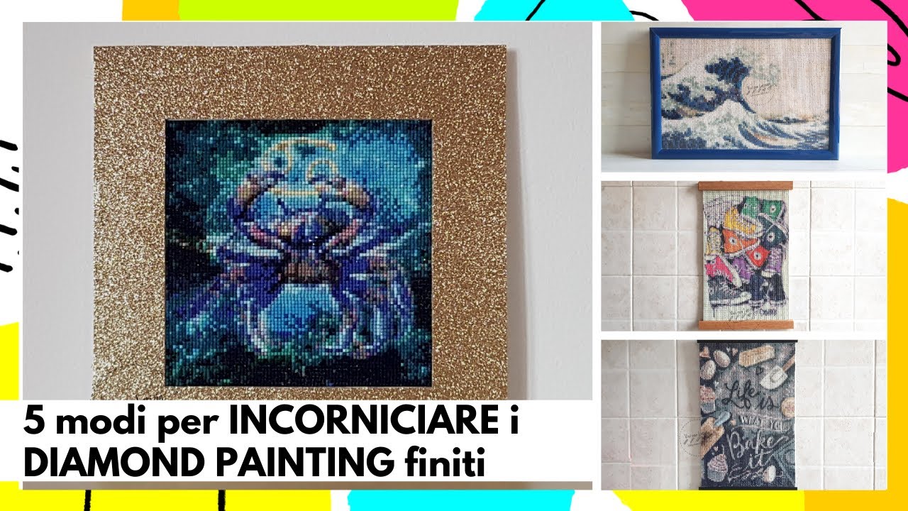 COME INCORNICIARE i DIAMOND PAINTING finiti: 5 modi (2021) diamond painting tutorial italiano #5
