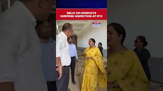 Delhi Cm Rekha Gupta Conducts Surprise Inspection At Dto Office In Burari shorts