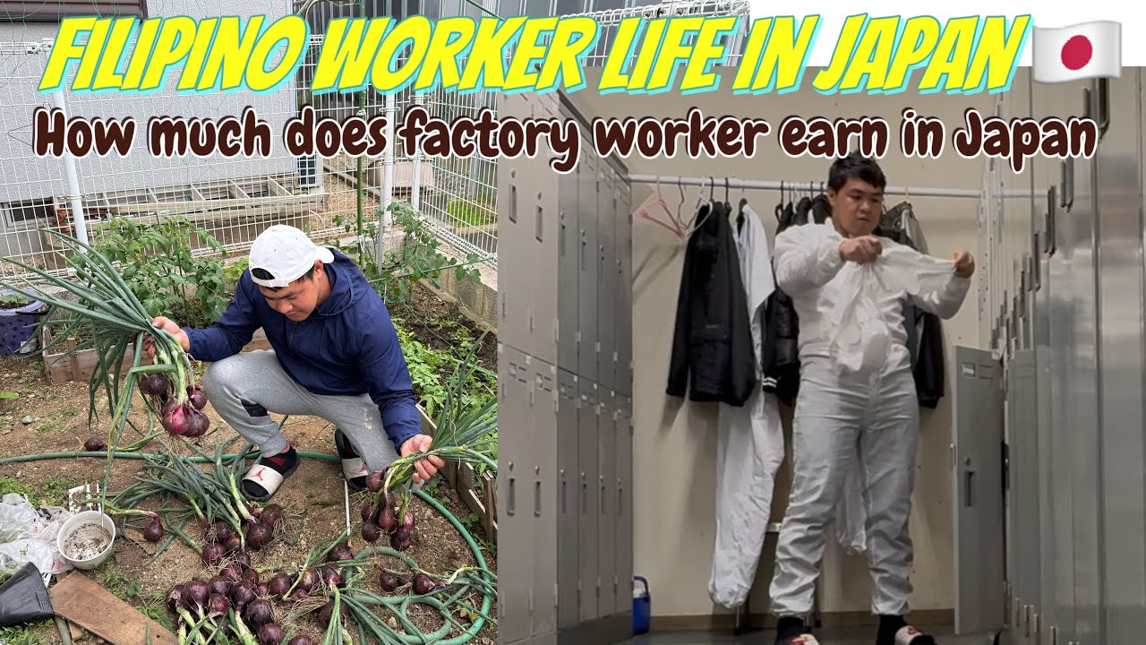 Monthly salary of factory worker in Japan 🇯🇵/filipino worker in Japan/cooking /gardening/daily life