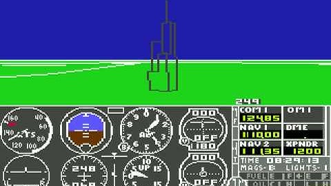 subLOGIC Flight Simulator II for Commodore 64