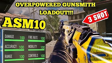 THE BEST ASM10 GUNSMITH LOADOUT (COD MOBILE)