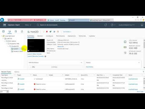 LAB12: vNetworks: vmnic Teaming and Failover