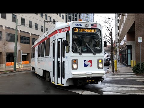 SEPTA Route 10 Trolley In & Around The 36th Street Portal Station