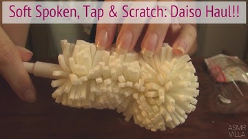 ASMR * Theme: Daiso Haul * Soft Spoken * Tapping & Scratching * Fast Tapping * ASMRVilla