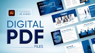 Creating DIGITAL presentation in Adobe Illustrator | Add Hyperlink to PDF files