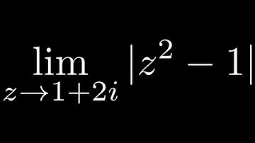 Find the Limit as z approaches 1 + 2i of the modulos of z^2 - 1