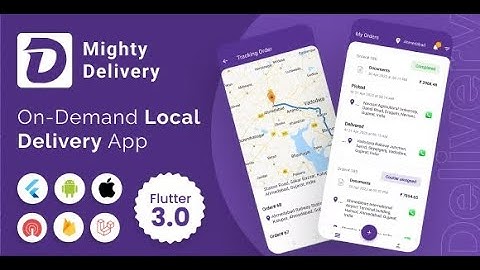 Application Demand Local Delivery System Flutter App | Courier Company | Courier App