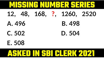 SBI Clerk 2022 | Missing Number Series | Memory Based Paper