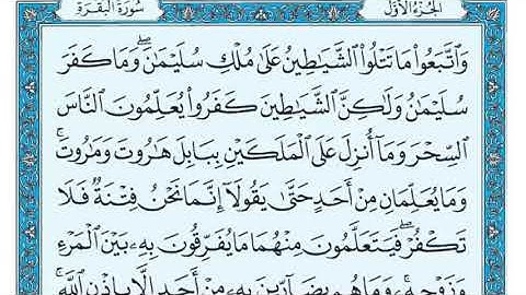 سورة البقرة بصوت القارئ ماهر المعيقلي من الصفحة (15)إلى الصفحة(20)