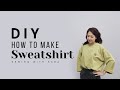 DIY Sweatshirt : How To Make Sewing Tutorial (ENG) | Sewing Therapy