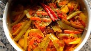 Easy Moroccan tajine طاجين الحوت سهل و لذيذ