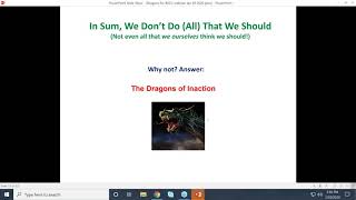 BECC 2020 Webinar: The Dragons of Inaction – and How to Slay Them